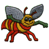 Waving Bee Character