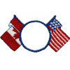 American & Canadian Flags