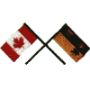 Crossed Flags, Canada & Saskatchewan