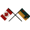 Saskatchewan & Canada Flags