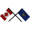 Alberta & Canada Flags