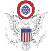 USA Eagle Shield w/eagle outline
