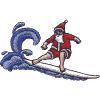 Santa Surfer