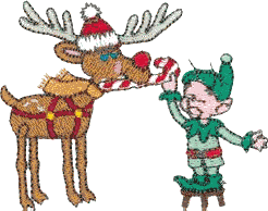 Reindeer & Elf