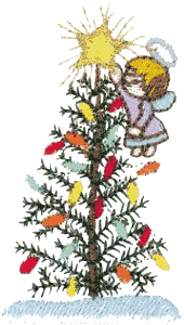 Angel and Christmas Tree
