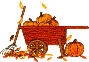 Pumpkin Wheel Barrow