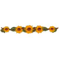 Sunflowers,  straight chain