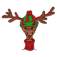 Reindeer in Stocking cap