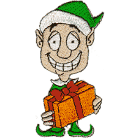 Christmas Elf Set: with present