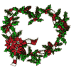 Poinsettia Set: Heart Wreath