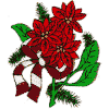 Poinsettia set: bouquet