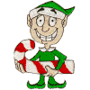 Christmas Elf Set: with candy cane 