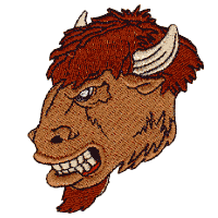 Bison head (Profile) Larger