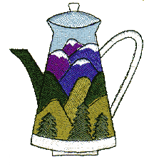 Mountains Tea pot