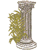 Column with Fern on left